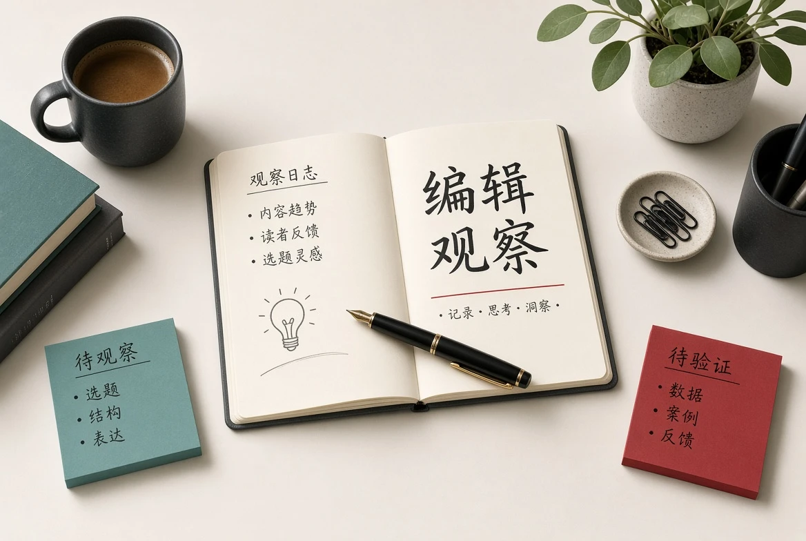 编辑观察与消息核对
